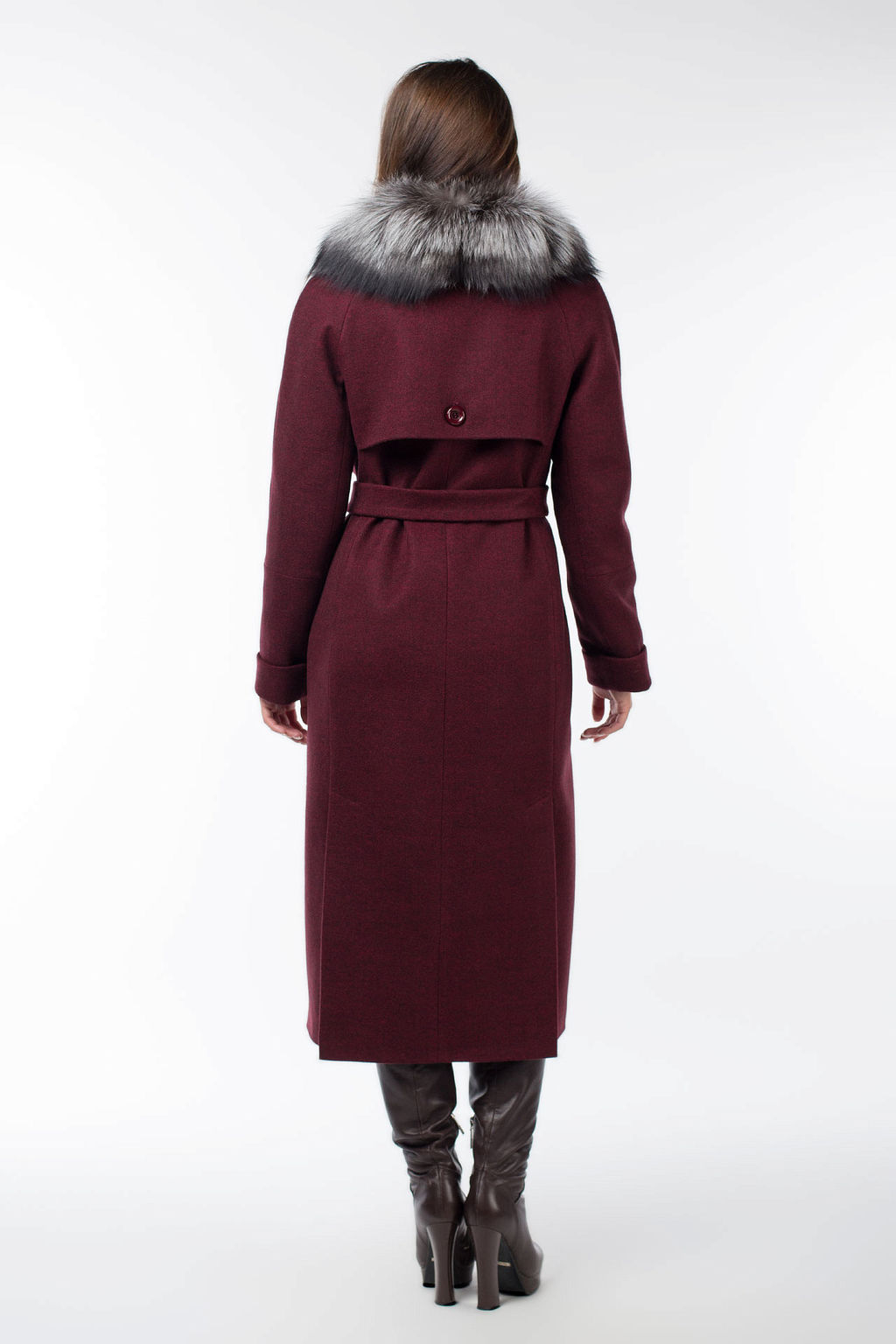 Пальто женское утепленное (пояс) - El podio фото 4