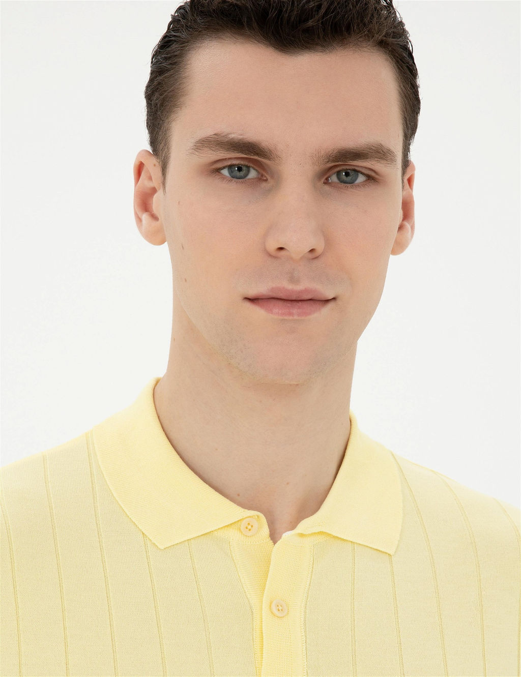 Sar_ Slim Fit D__meli Polo Yaka Triko Ti__rt - Pierre cardin фото 2