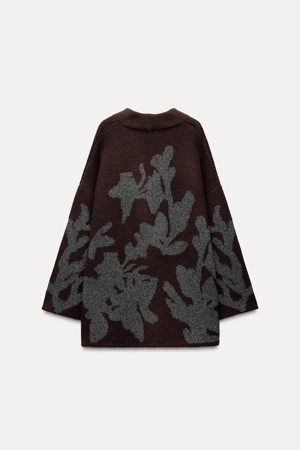 METALLIC KNIT COAT - Zara фото 7