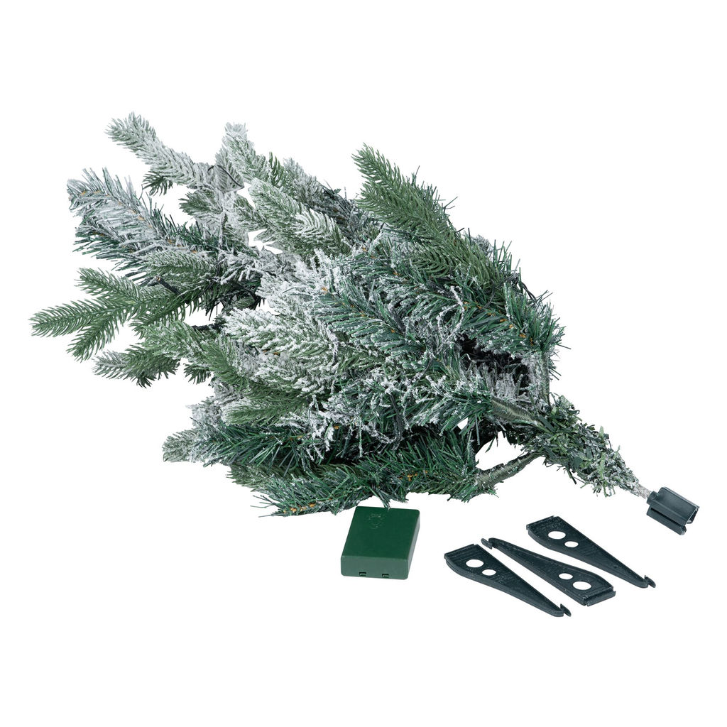 ULD-T5460-030/SNA/3AA WARM WHITE IP20 XMAS TREE SNOW Дерево светодиодное Ёлочка снежная, на батарейках 3АА (не в/к), 54х60см. 30 светодиодов. Теплый белый свет. TM Uniel
