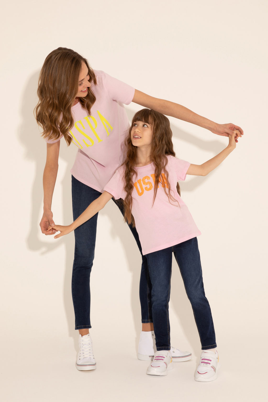 Брюки U.S. Polo Assn для девочек синие  фото 14