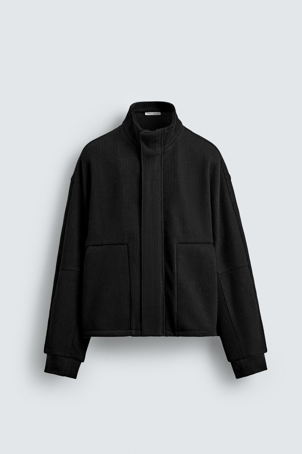 RIBBED BOXY FIT JACKET - Zara фото 7
