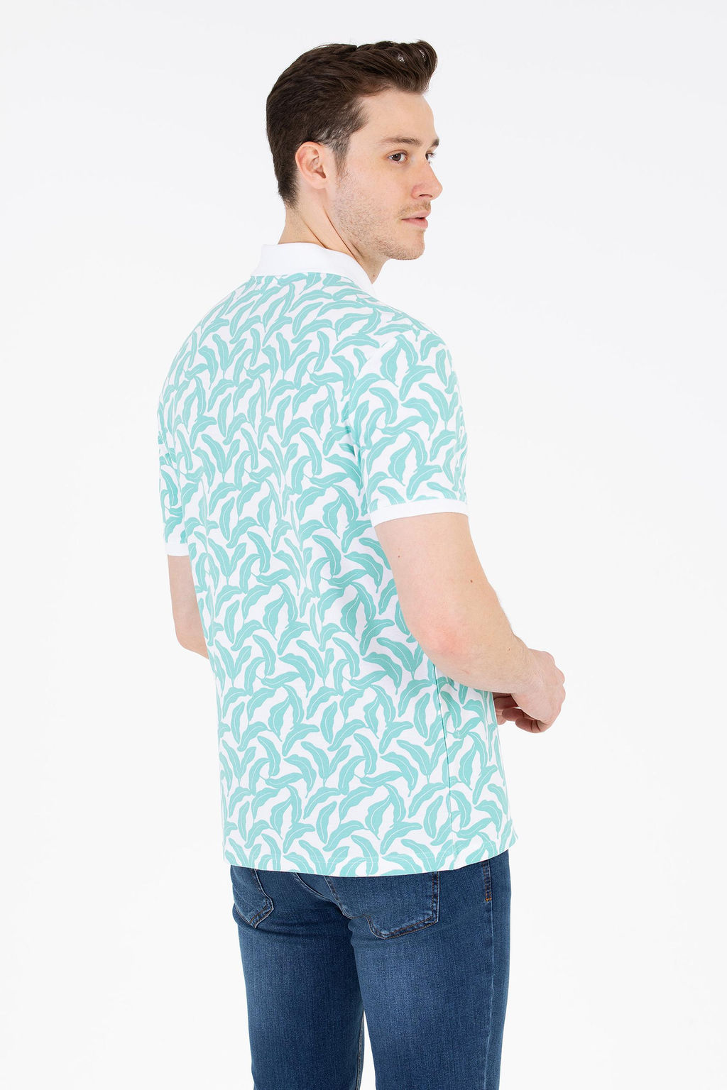 U. S. Polo Assn Мужская мятная футболка-поло - U.s. polo assn фото 5