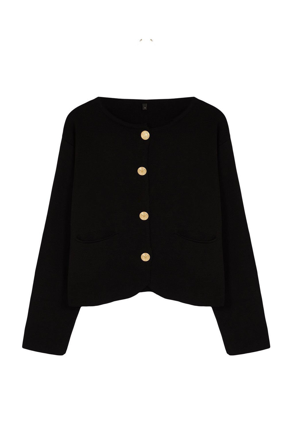 TRENDYOLMILLA Siyah Bisiklet Yaka Ceket GorunumluTriko H?rka TWOAW25HI00066  фото 5