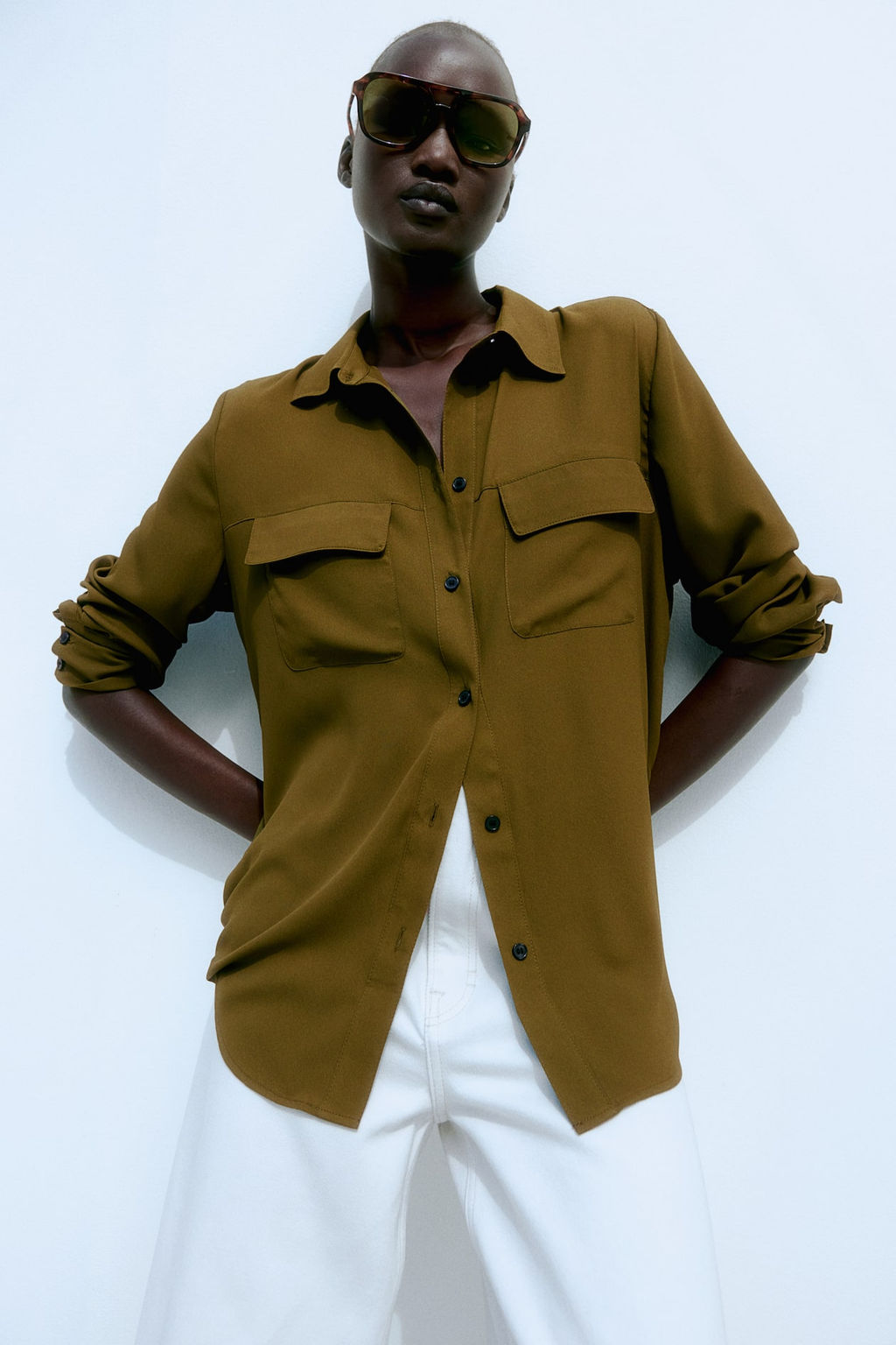 Camisa de crepe - H&m фото 2