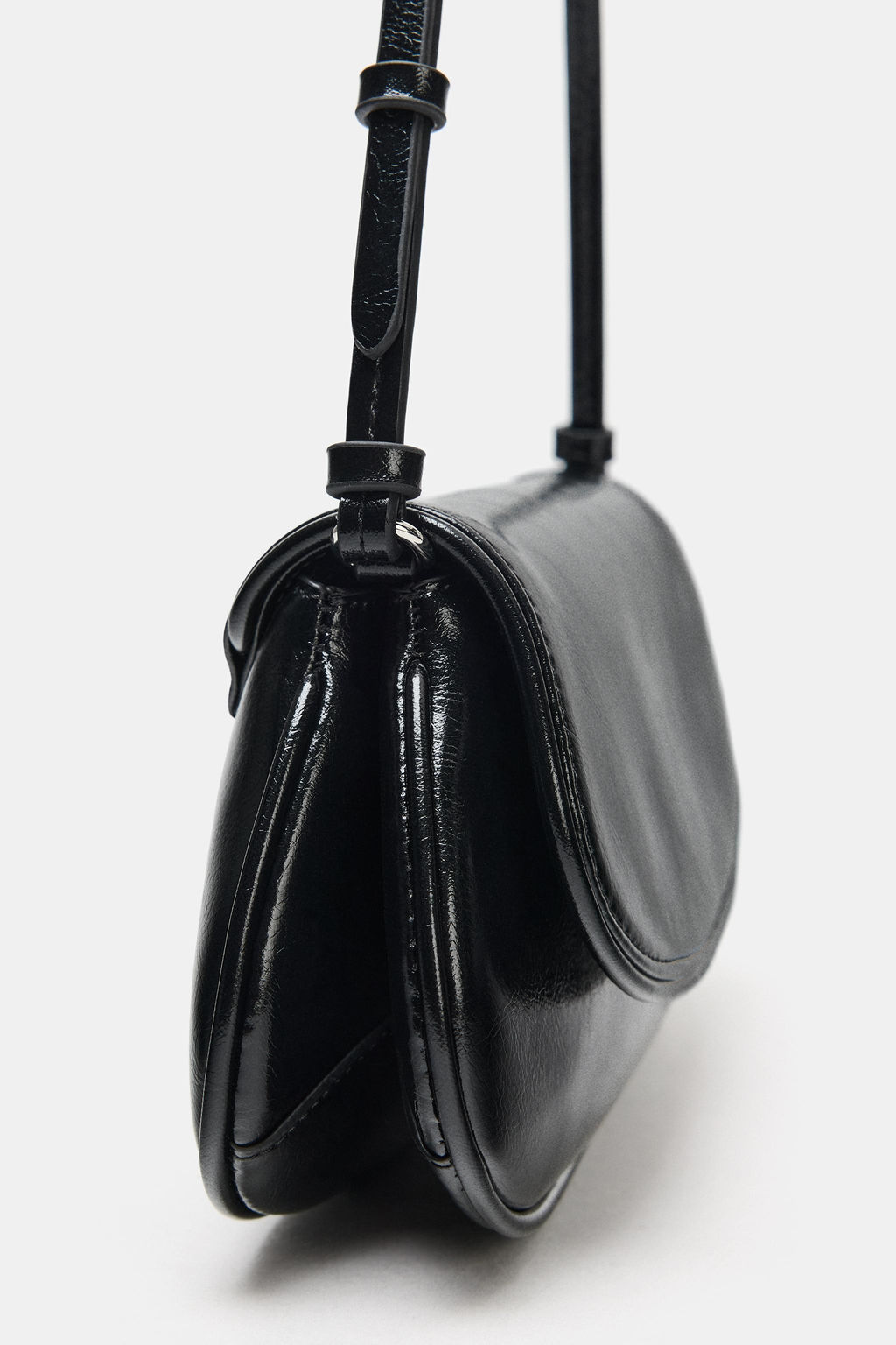 BOLSO DE HOMBRO SOLAPA / Negro - Zara фото 4