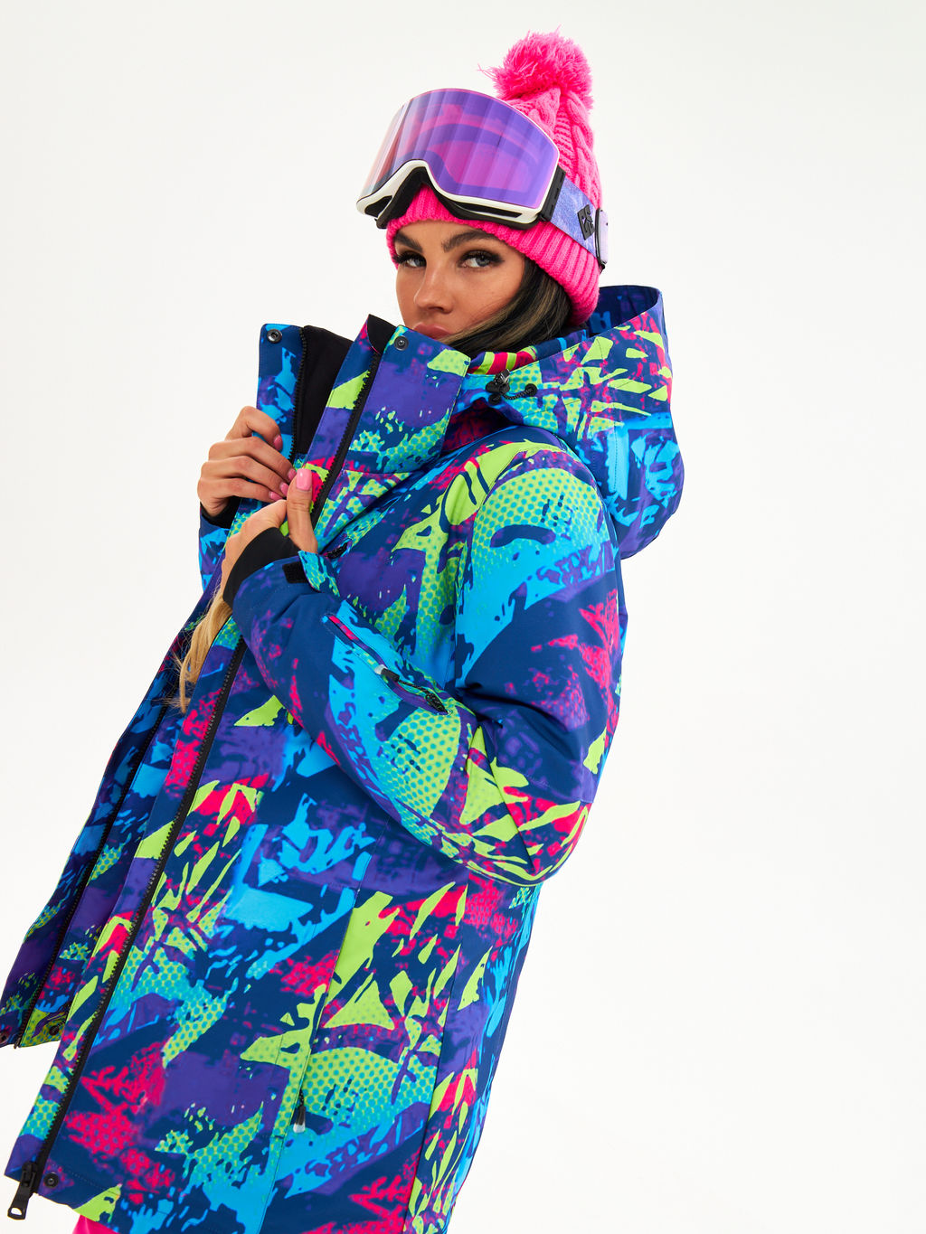 Женская горнолыжная сноубордическая куртка Alpha Endless Ultra Chaleur SNB 423/316_8 Разноцветный  фото 19