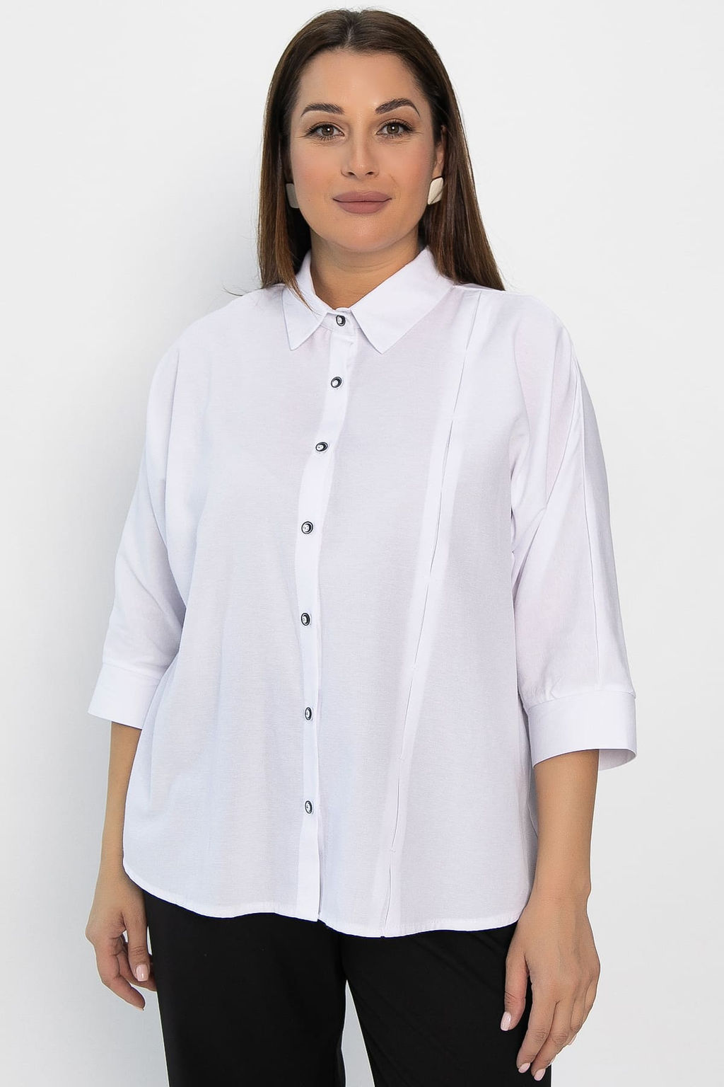Рубашка Настасья (белая) Б14221-4М - Lt collection фото 2