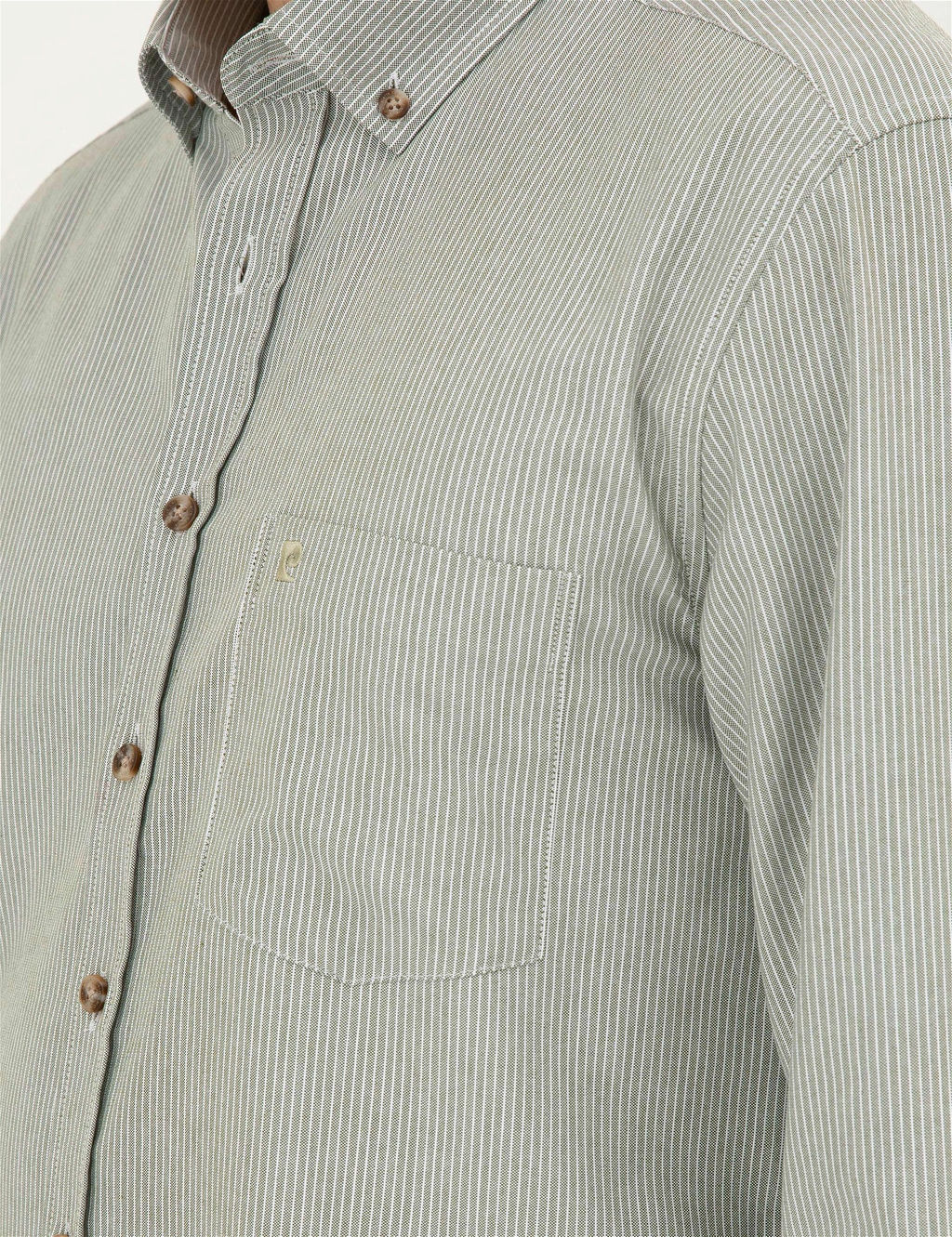 Haki Regular Fit Uzun Kollu G_mlek - Pierre cardin фото 7