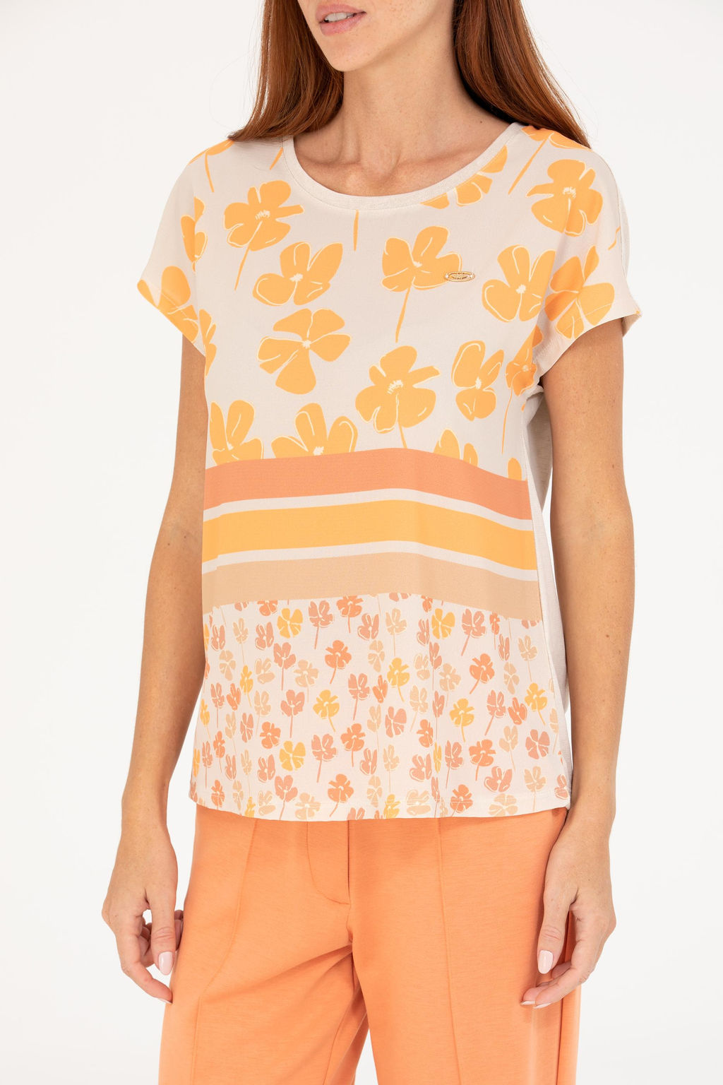 U. S. Polo Assn Женская футболка с круглым вырезом Stone - U.s. polo assn фото 6