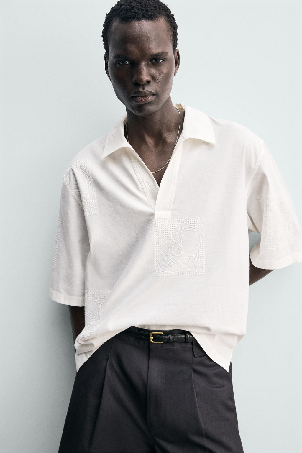 CAMISA POLO BORDADOS FRUTAS / Blanco - Zara фото 5