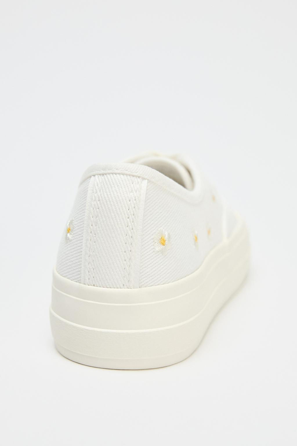 FLORAL EMBROIDERED TRAINERS - Zara фото 6