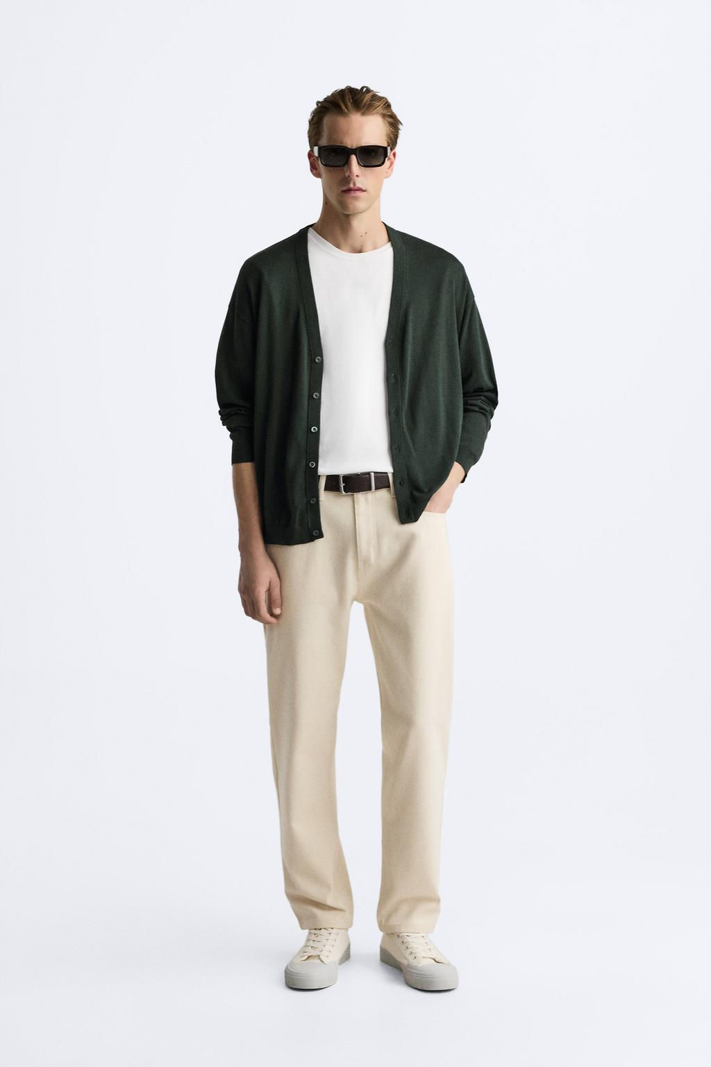 TEXTURED COTTON TROUSERS - Zara фото 2