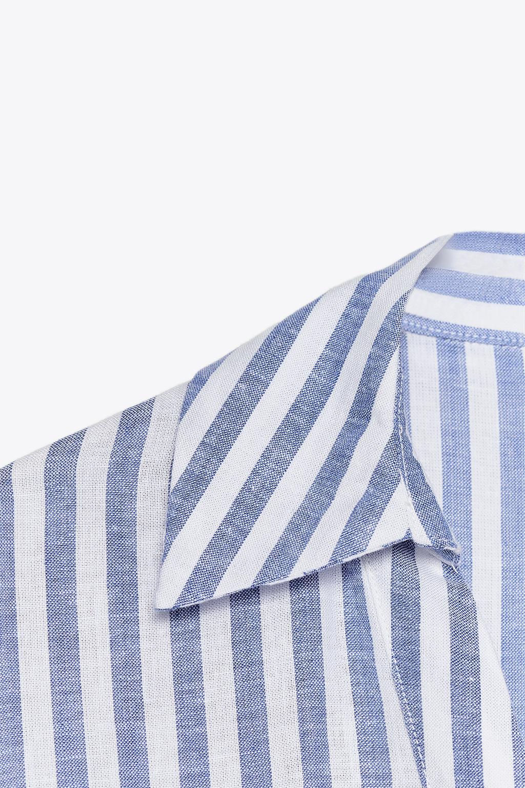 WIDE-SLEEVE LINEN BLEND SHIRT - Zara фото 32