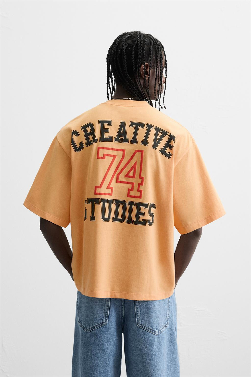 CONTRAST PRINT T-SHIRT - Zara фото 3