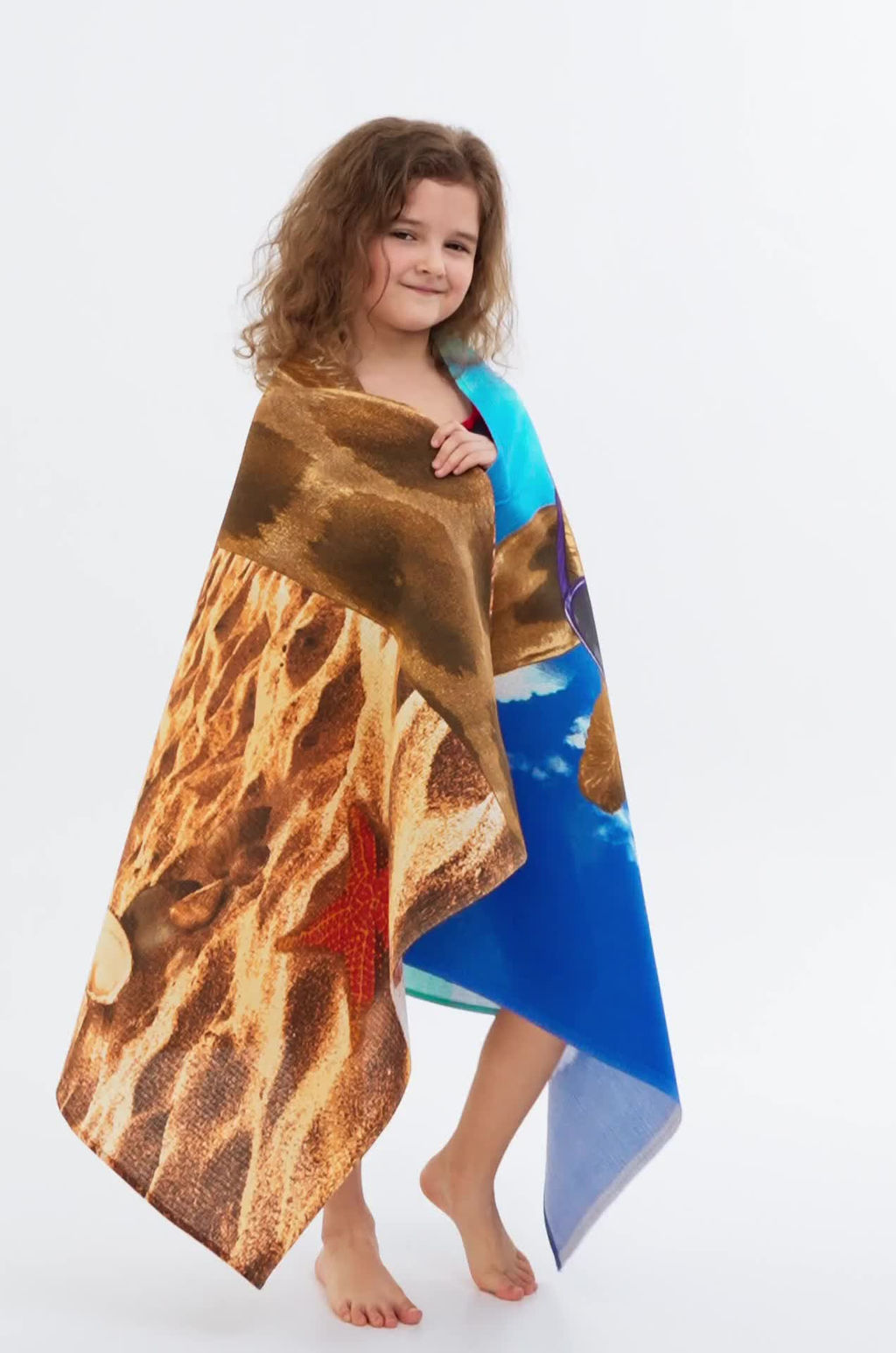 Полотенце пляжное вафельное 80Х150 Happy Fox Home