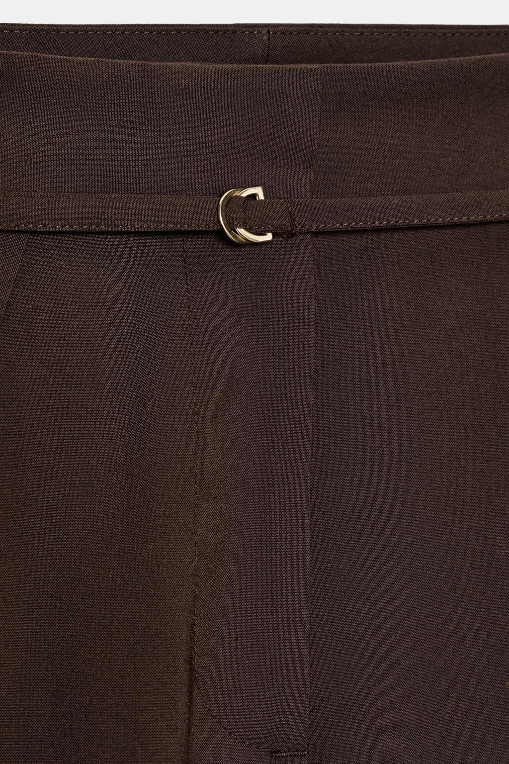 WIDE-LEG TROUSERS WITH THIN BELT - Zara фото 7