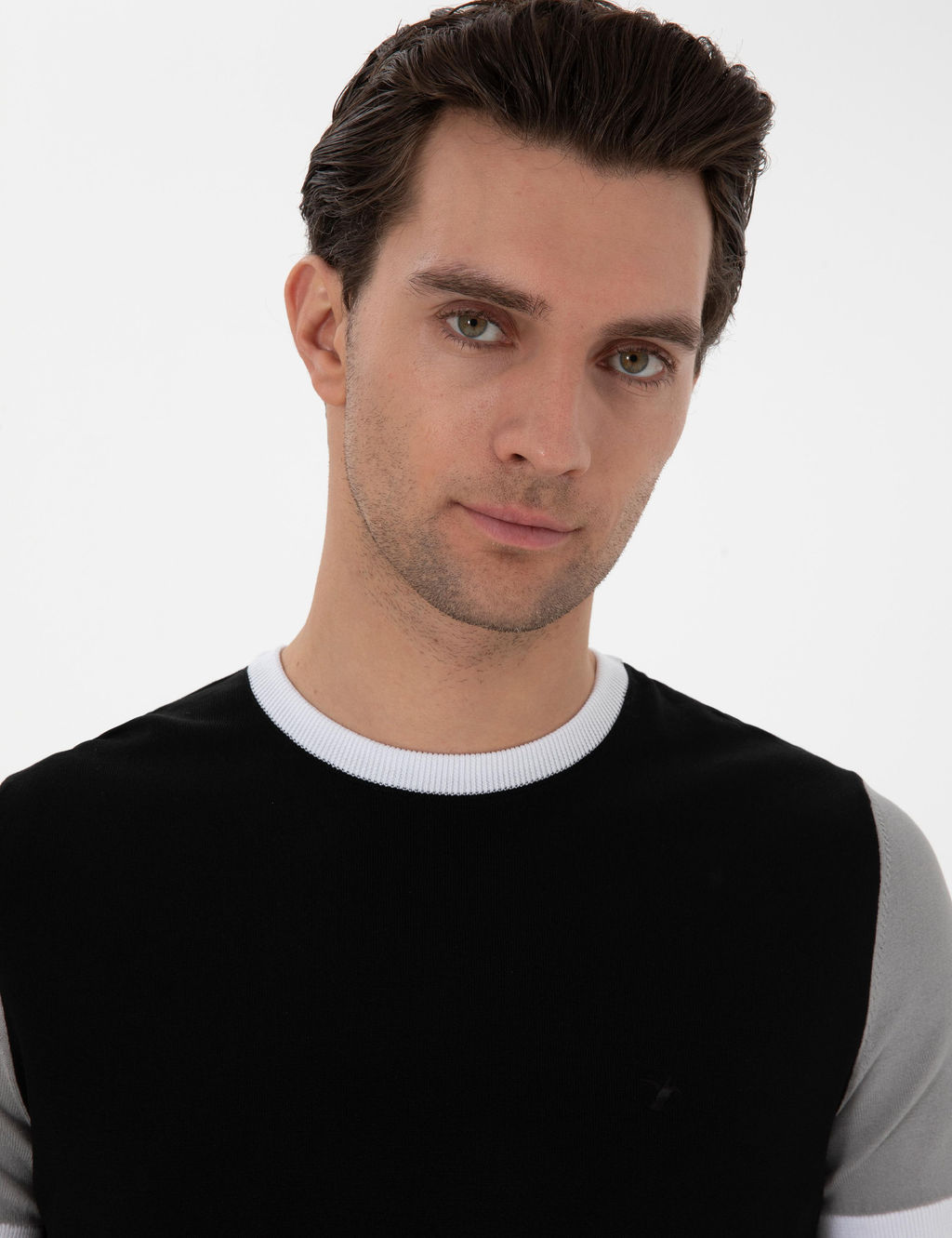 Siyah Slim Fit Triko H_rka - Cacharel фото 2