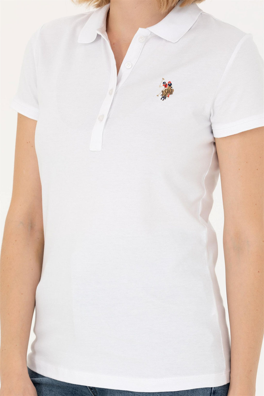 Женская белая футболка Неожиданная скидка в корзине Неожиданная скидка в корзине - U.s. polo assn фото 6