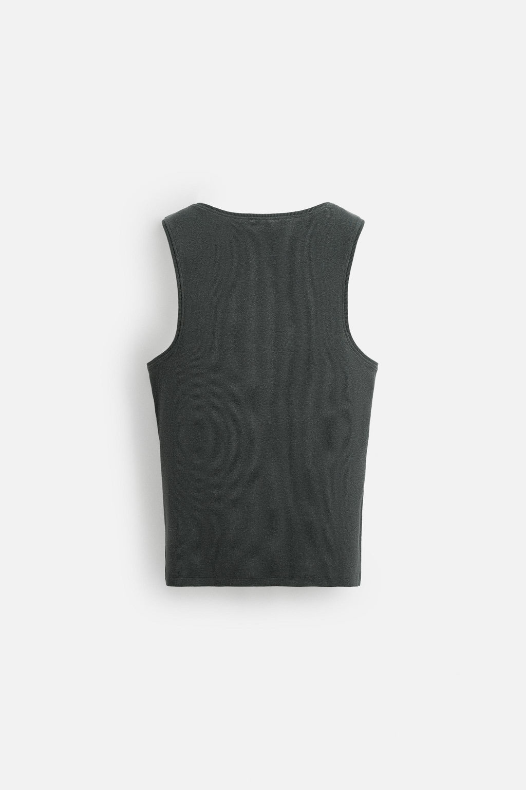 COTTON - HEMP RIBBED TANK TOP - Zara фото 8