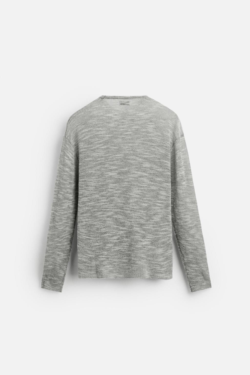 SEMI-SHEER TEXTURED SWEATER - Zara фото 8