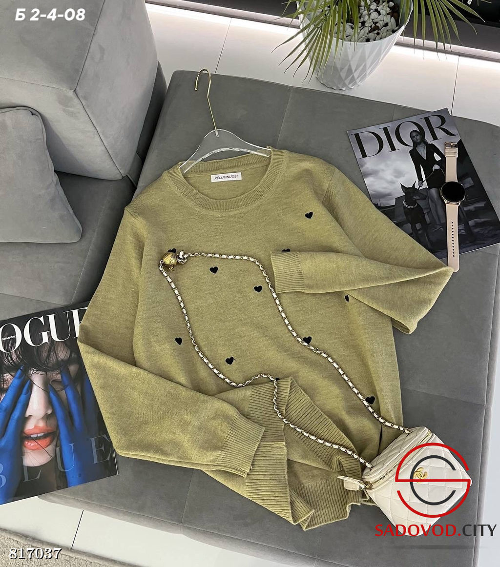 Свитер женский с сердечками - Bruno фото 9