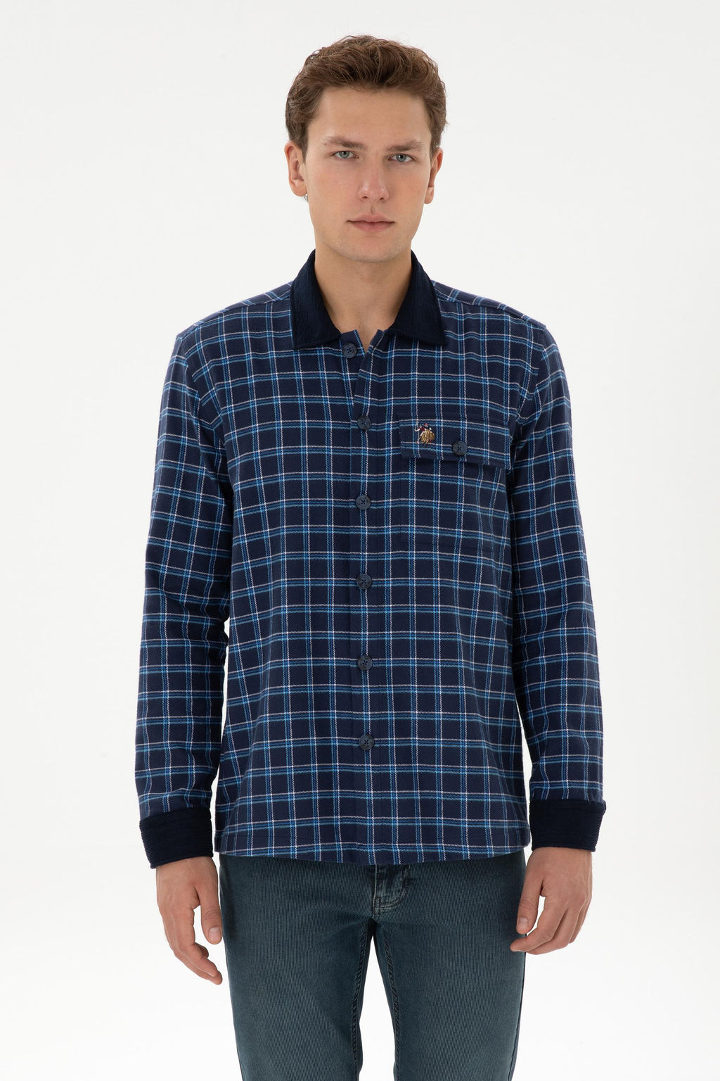 Erkek _ndigo Uzun Kollu G_mlek - U.s. polo assn фото 3
