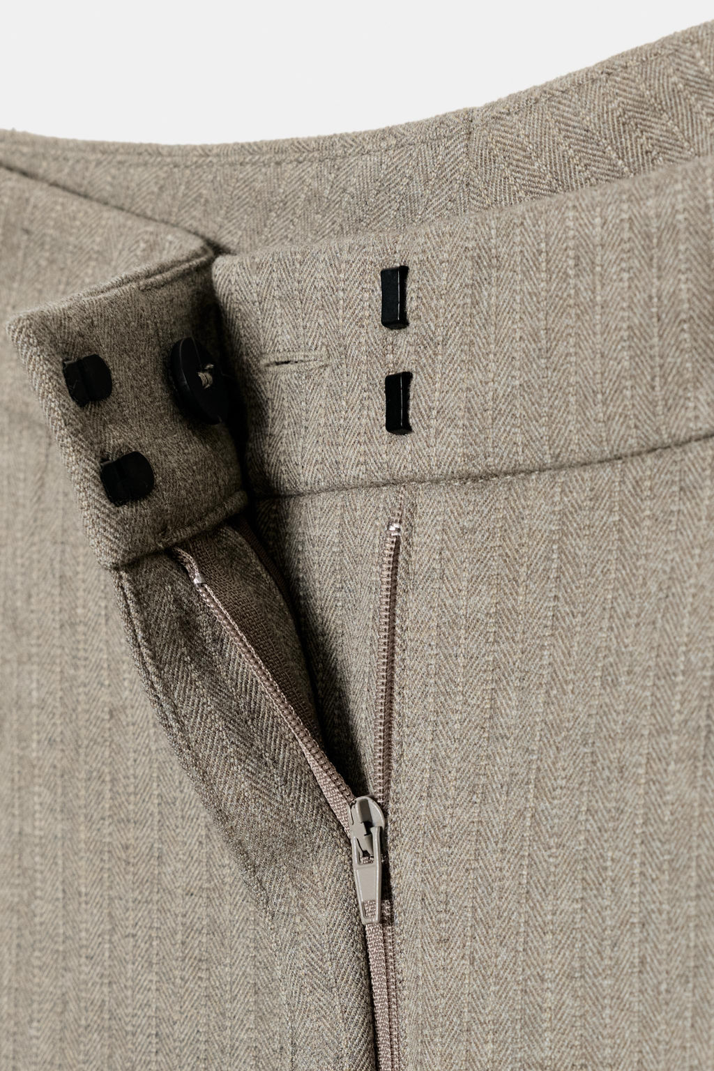 ZW COLLECTION HERRINGBONE BALLOON TROUSERS - Zara фото 11