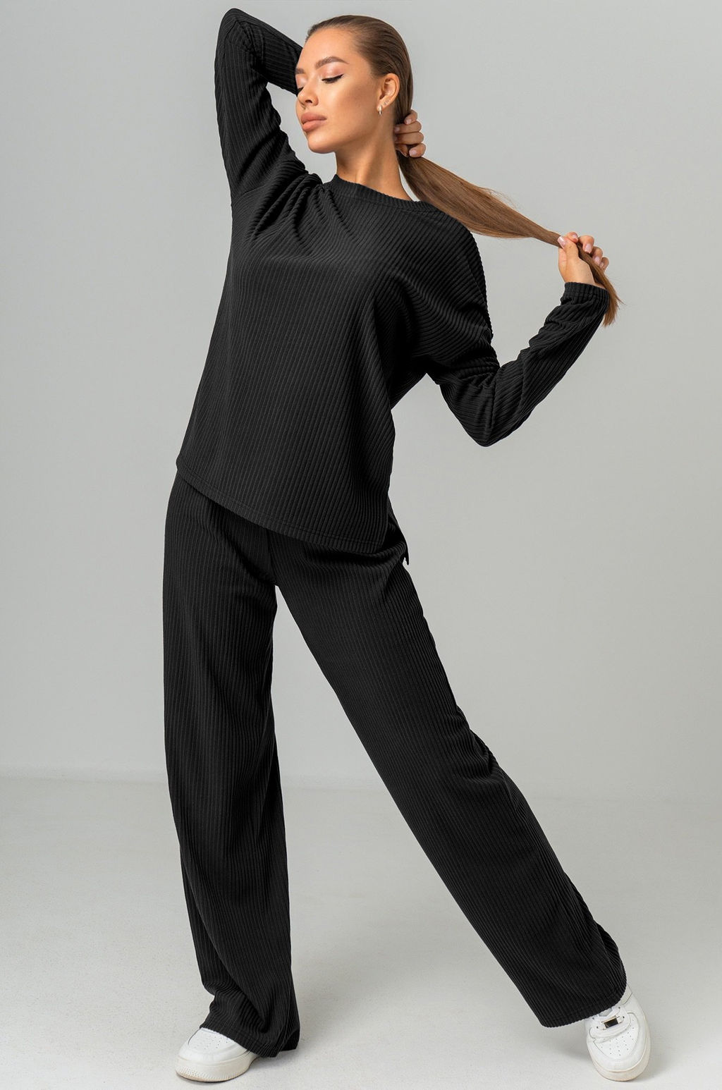 Женский костюм в рубчик-лапша Happyfox - Happy fox фото 12