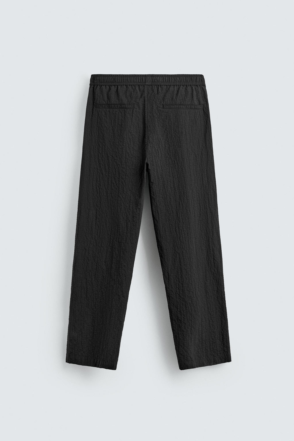 PANTAL?N REGULAR FIT ESTRUCTURA / Negro - Zara фото 7