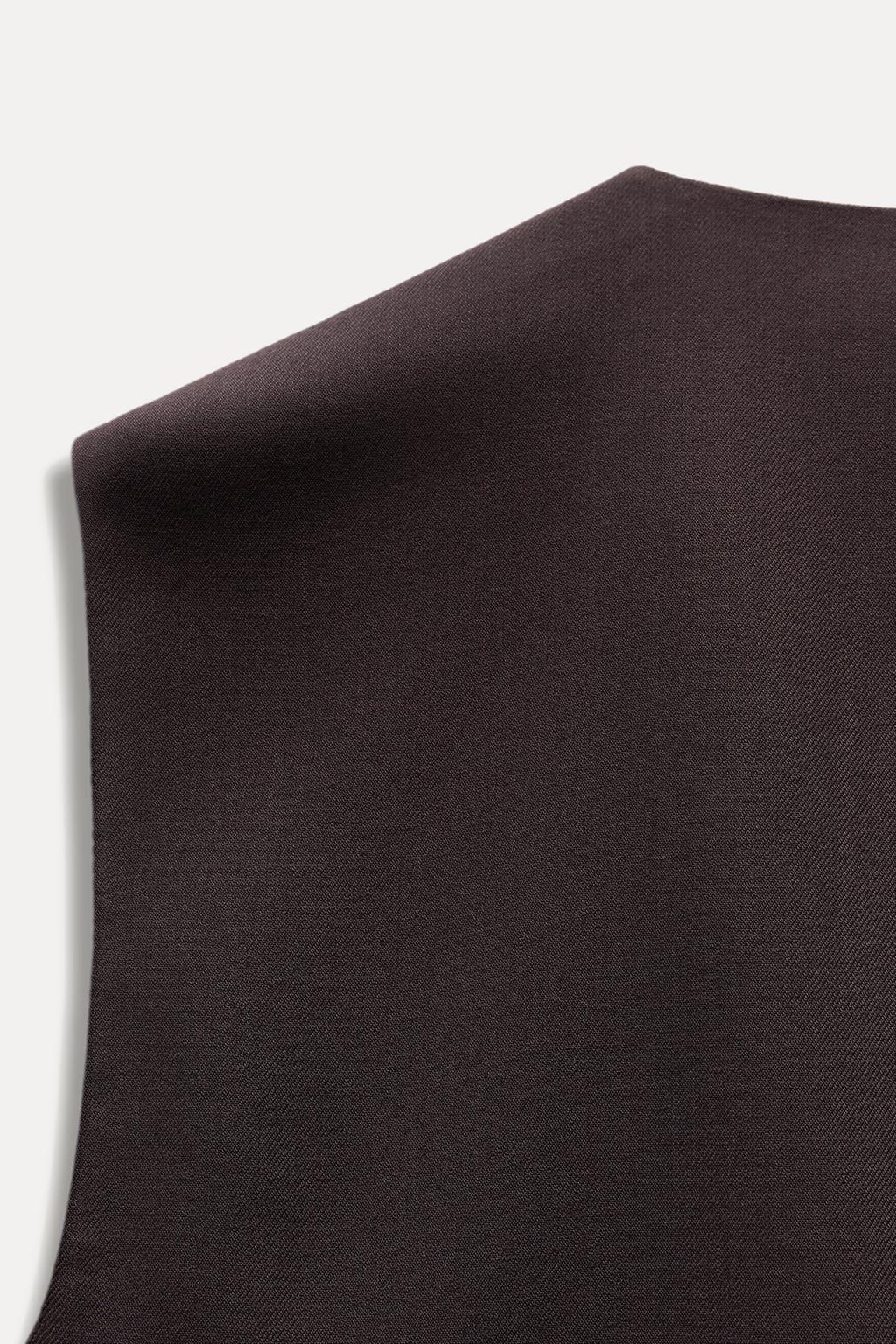 ZW COLLECTION BUTTONED WAISTCOAT TOP - Zara фото 7