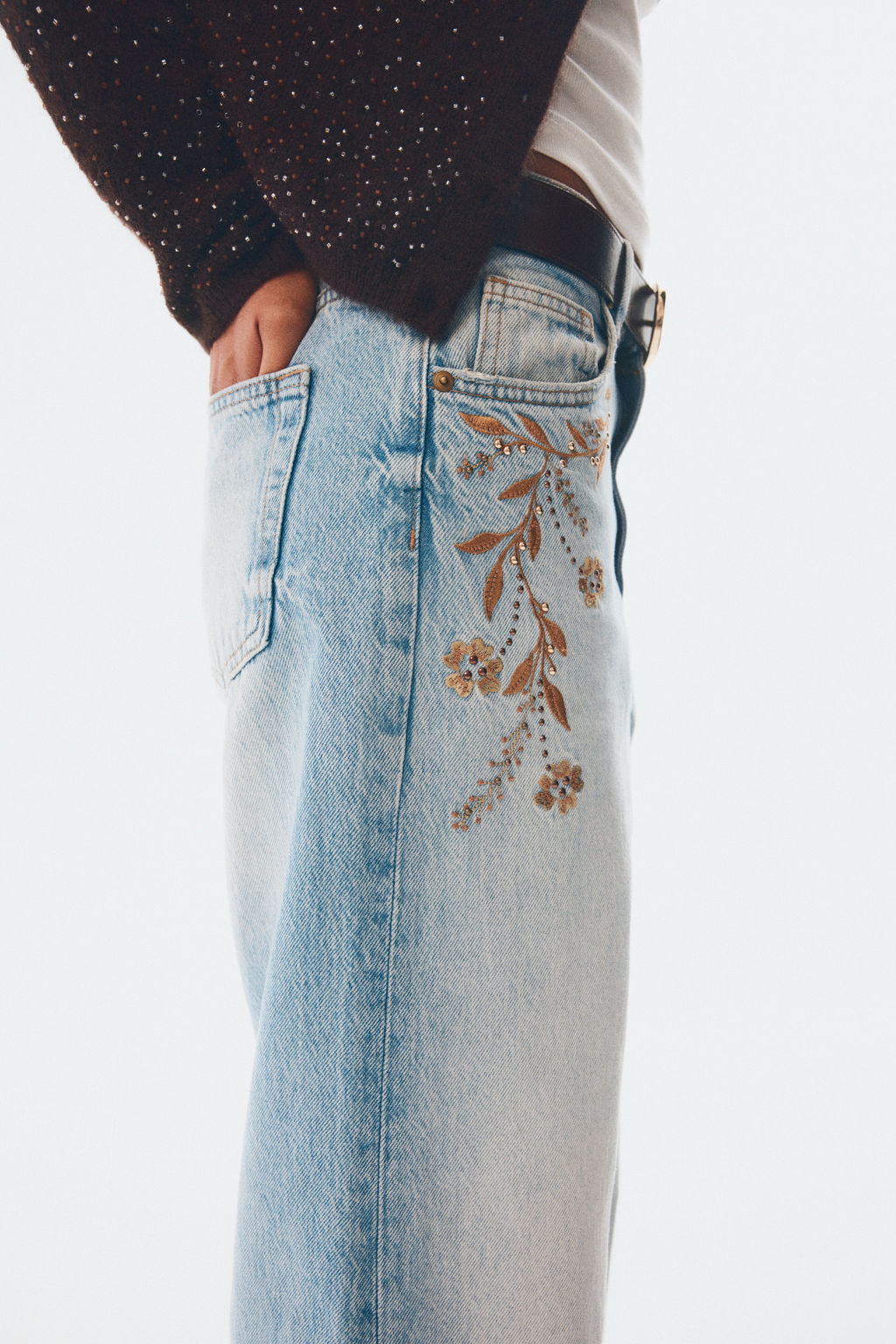 Wide Ultra High Jeans - H&m фото 3
