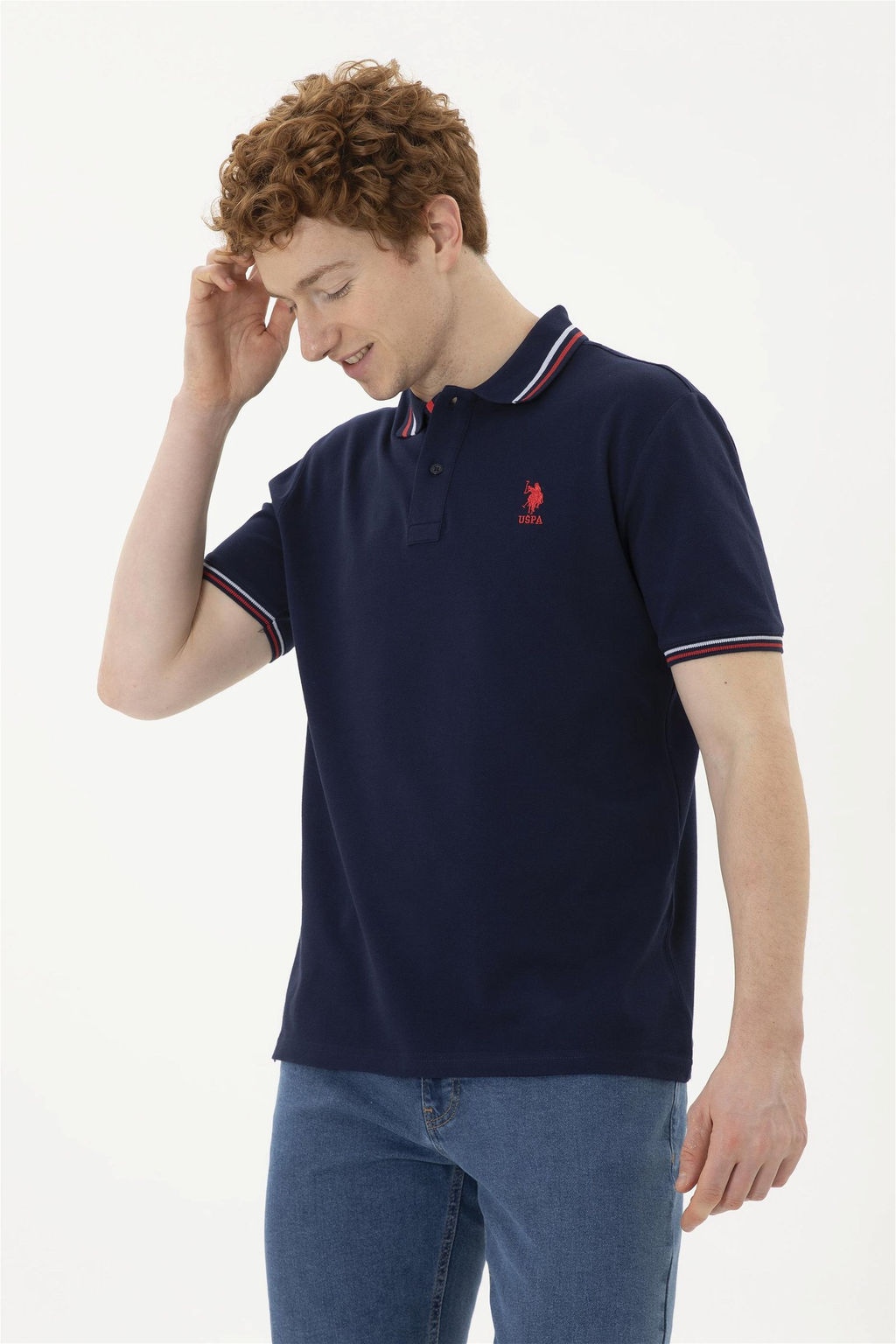 Мужская темно-синяя базовая футболка - U.s. polo assn фото 3