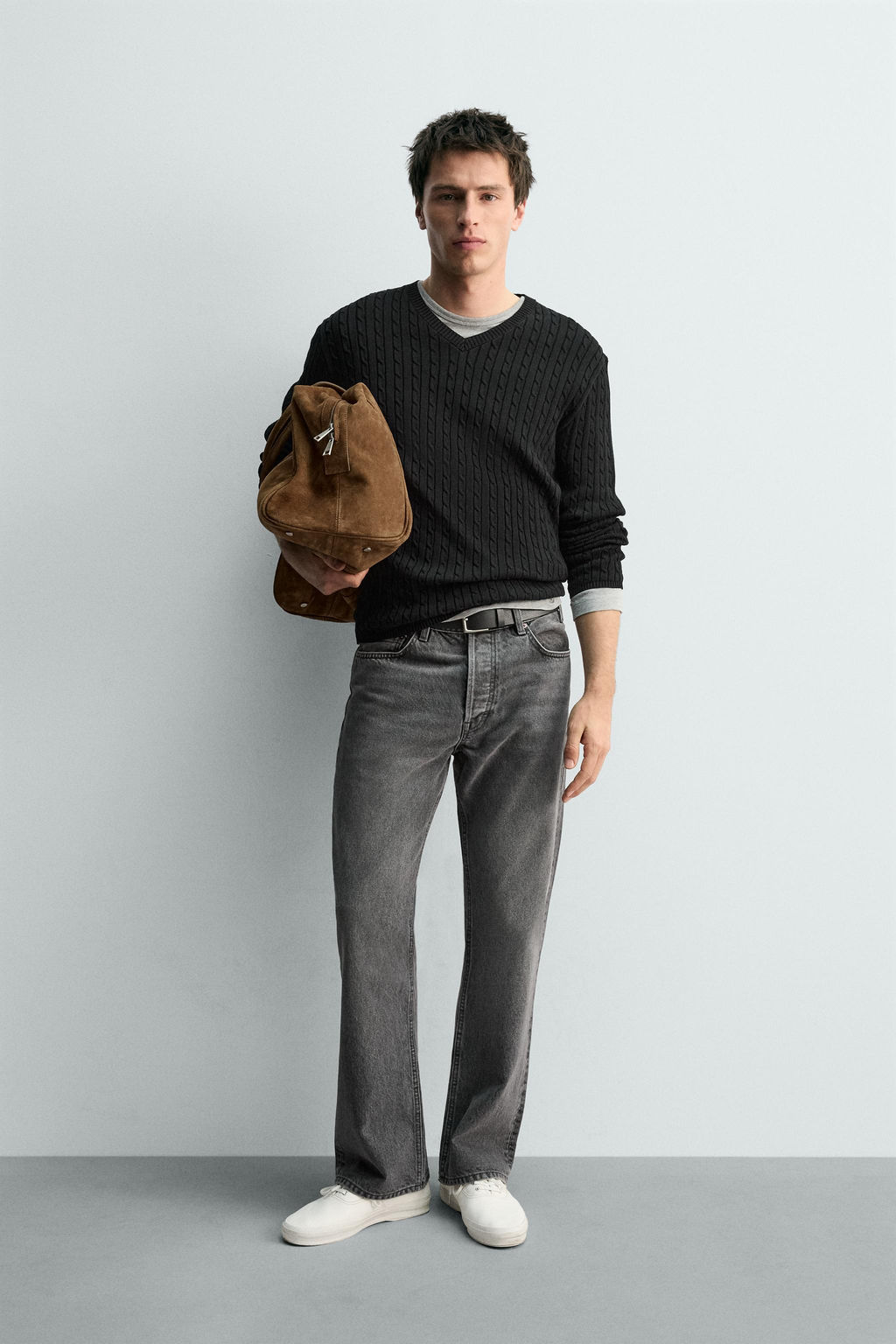 CABLE KNIT STRUCTURED JUMPER - Zara фото 9