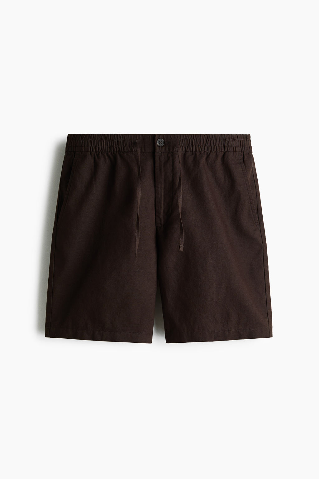 Pantal?n corto en mezcla de lino Regular Fit - H&m фото 3