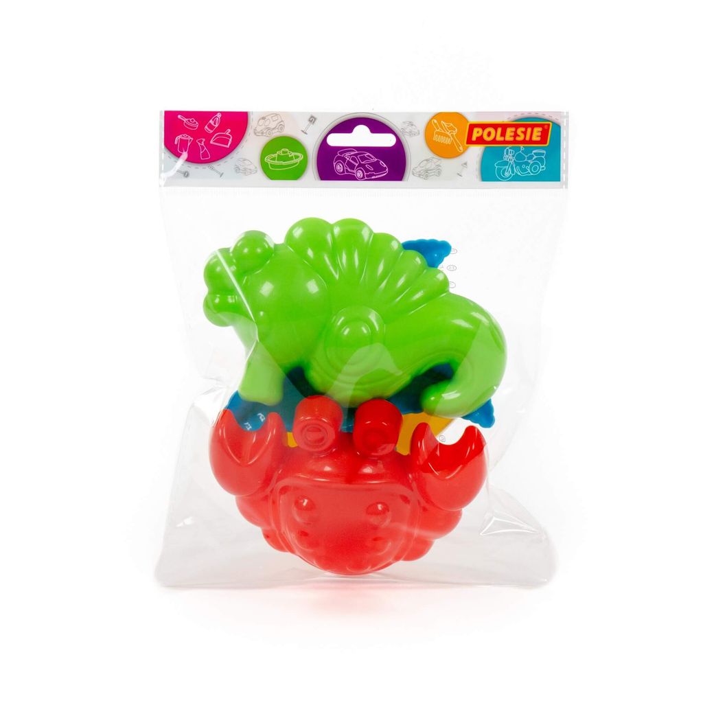 Формочки (краб №2 + морской конёк + морская звезда №2 + ракушка №2) - Полесье фото 9