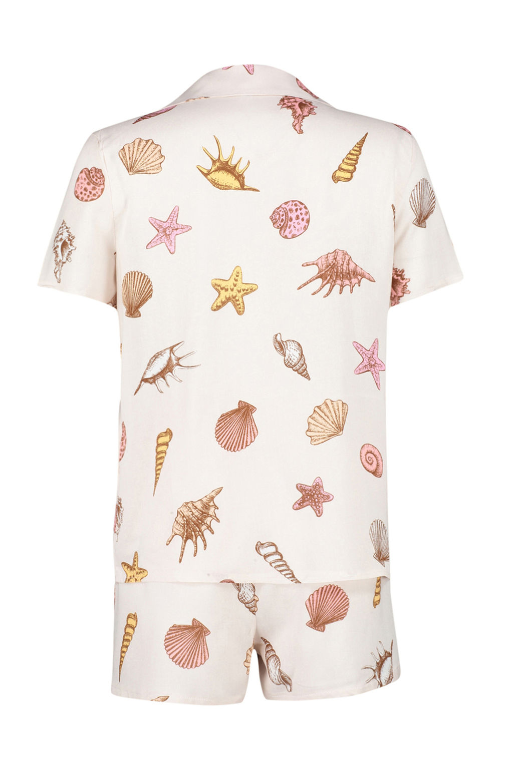 Trendyolmilla Cok Renkli Bask?l? Viskon Sortlu Dokuma Pijama Tak?m? THMSS24PT00303