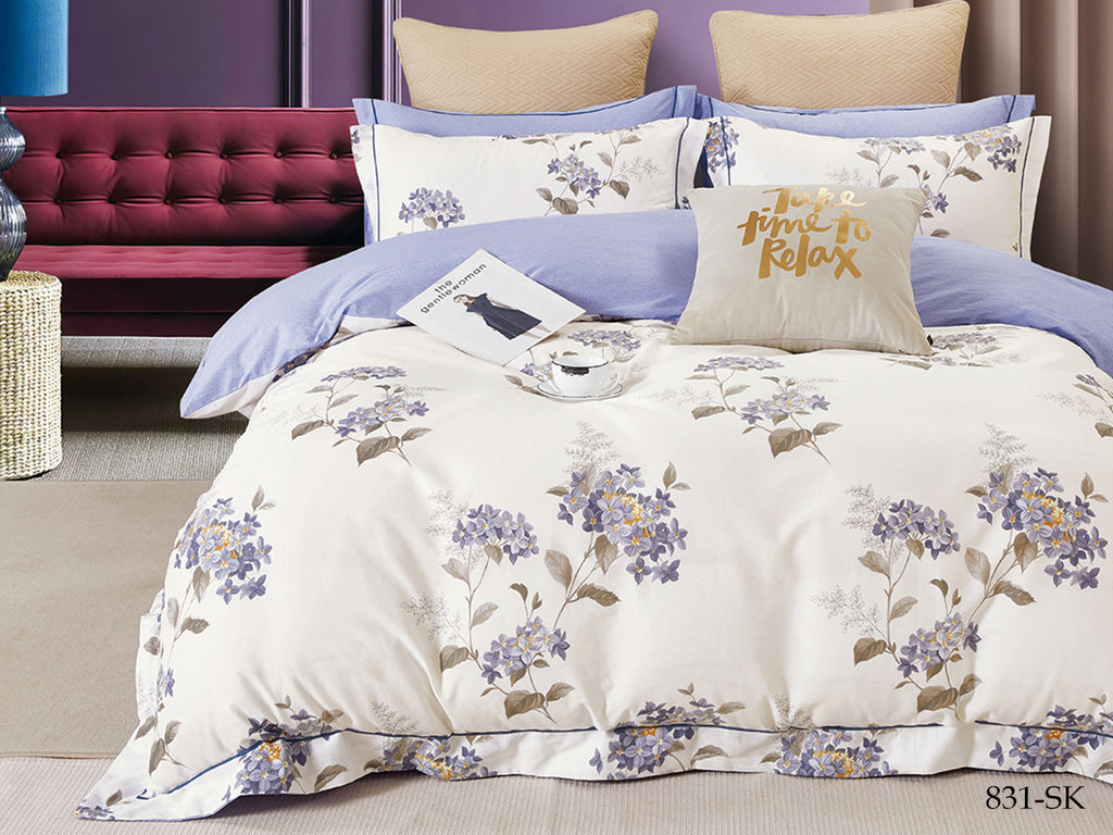 SK-2/831 КПБ 2 СП Сатин печатный нав-ки ( 50х70х2 шт ) в коробке CLEO