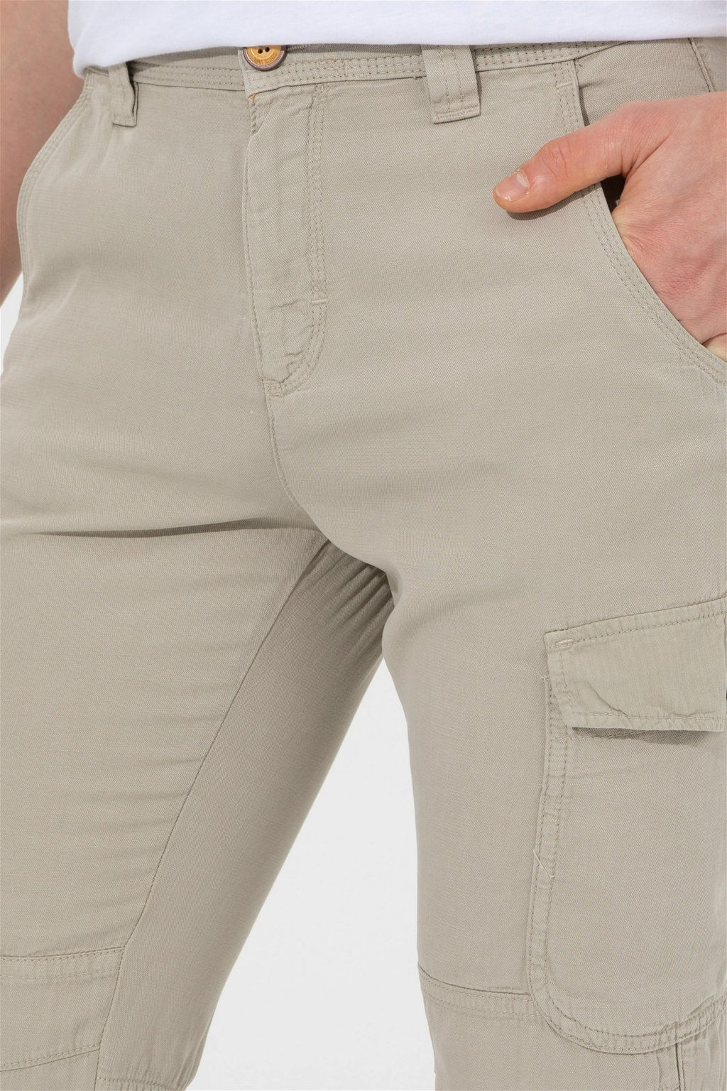 U. S. Polo Assn / Мужские брюки цвета хаки из плотной ткани - U.s. polo assn фото 6