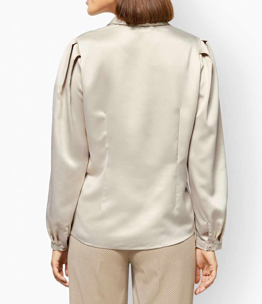 Блузка, песочная - Linea tesini фото 4