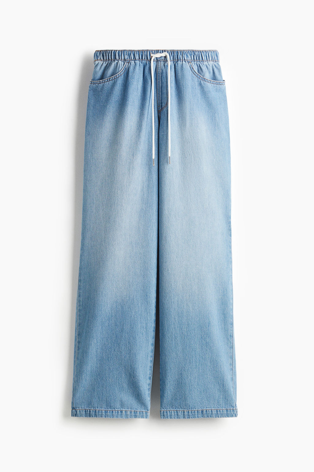Pantal?n denim con cord?n de ajuste - H&m фото 3