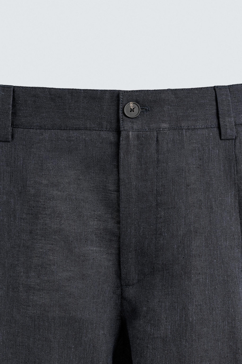 PANTAL?N 100% LINO PLIEGUES / ?ndigo - Zara фото 9