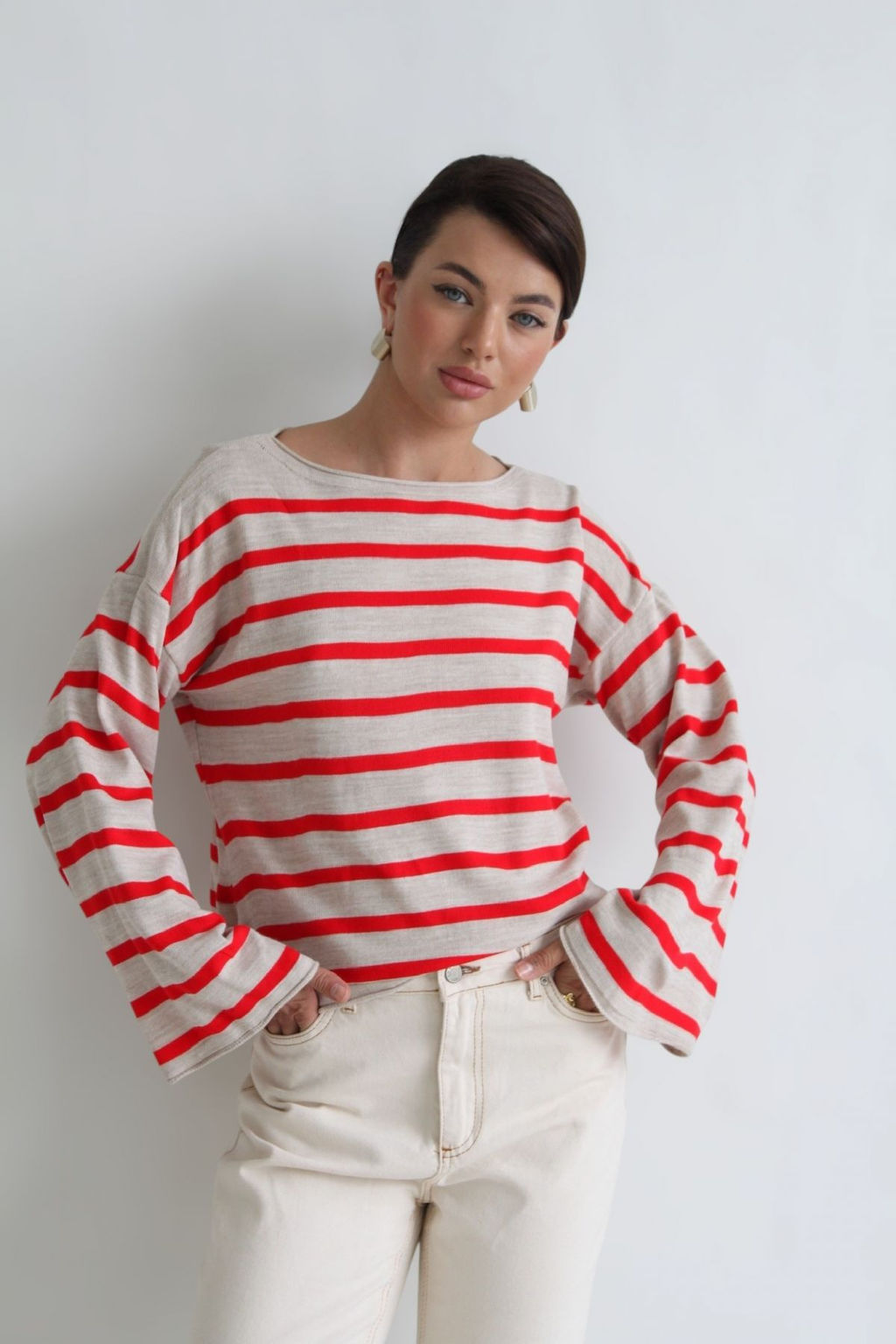 10695 Джемпер в полоску - Martichelli фото 32