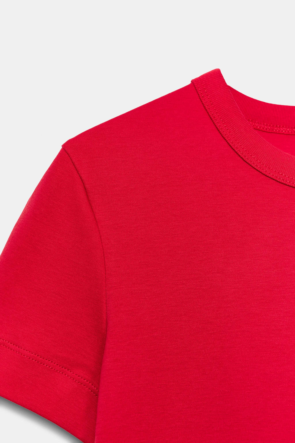 CAMISETA INTERLOCK MANGA CORTA / Rojo vivo