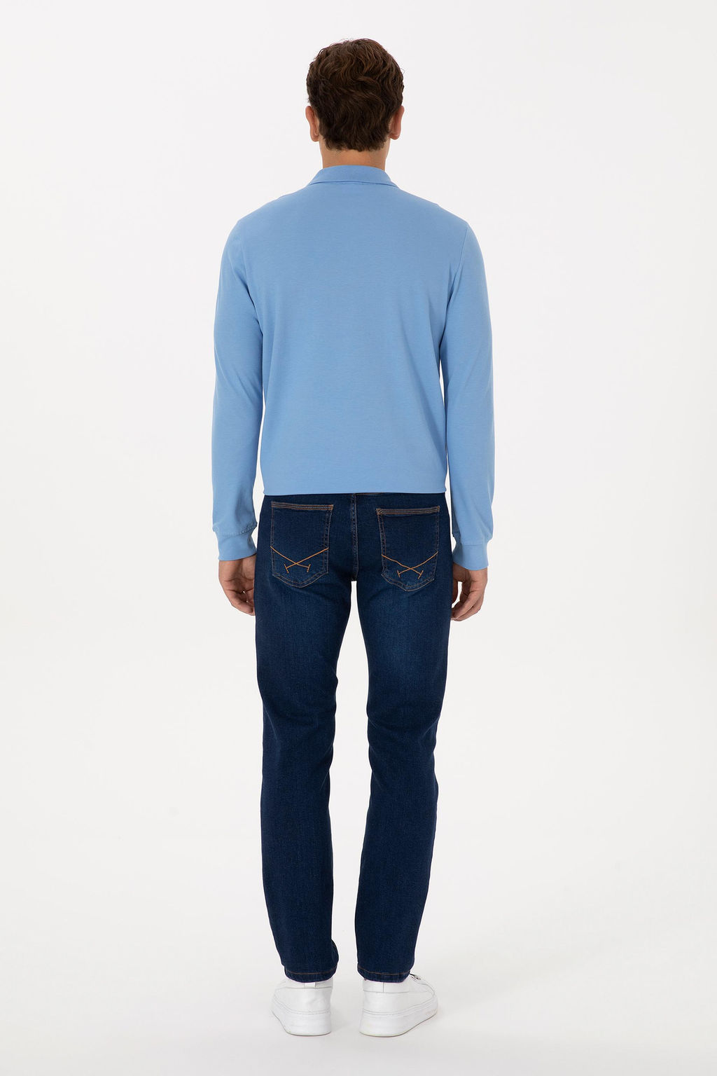 Erkek Koyu Mavi Slim Fit Jean Pantolon - U.s. polo assn фото 4