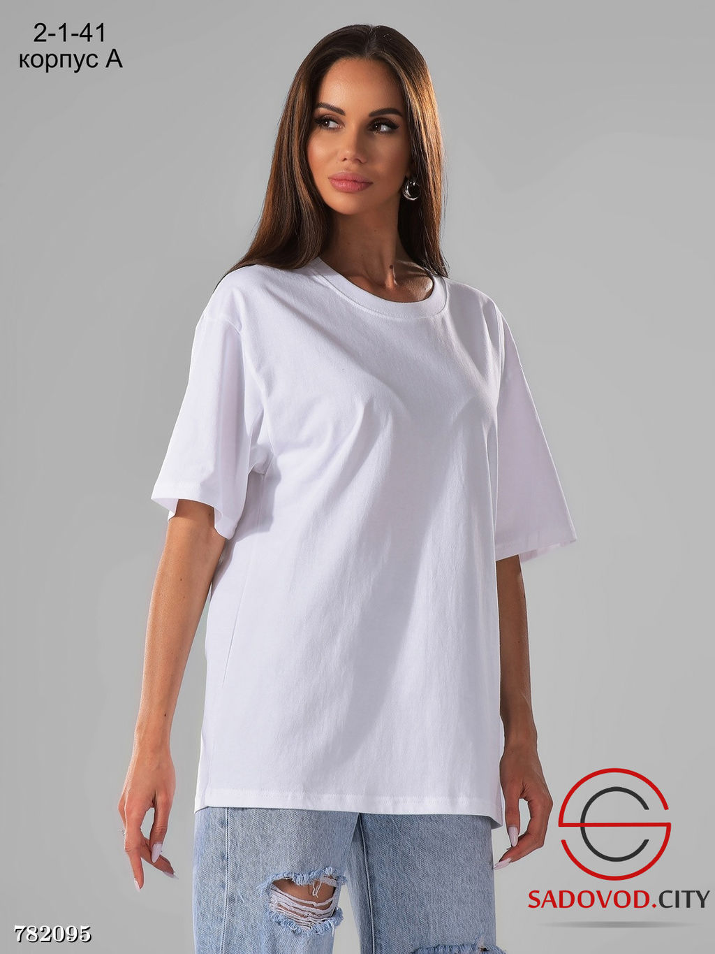 Женская футболка базовая однотонная - Bruno фото 3