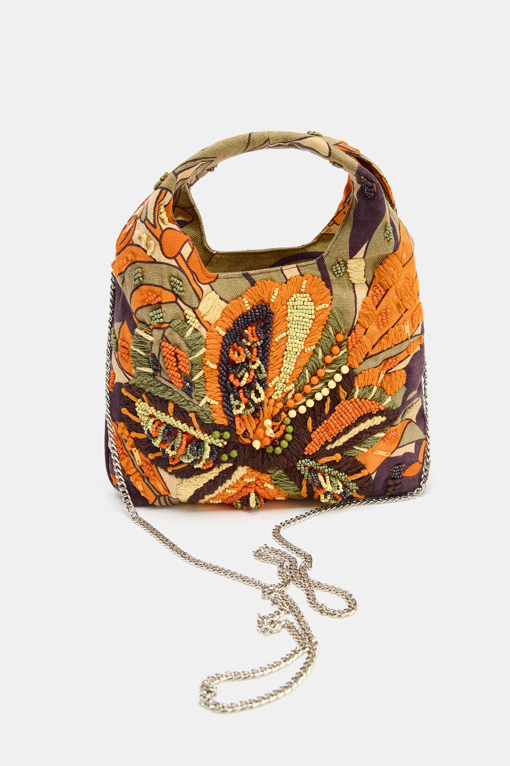 MULTICOLOURED BEADED BAG - Zara фото 9