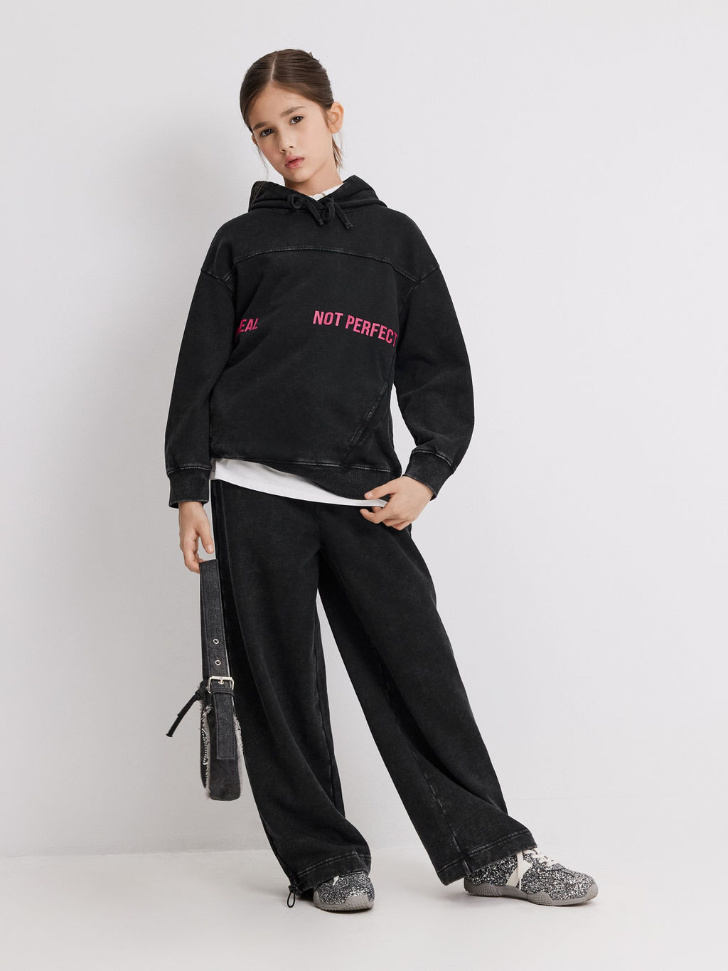 ACOOLA / Джемпер детский для девочек Ibis_h темно-серый  фото 8