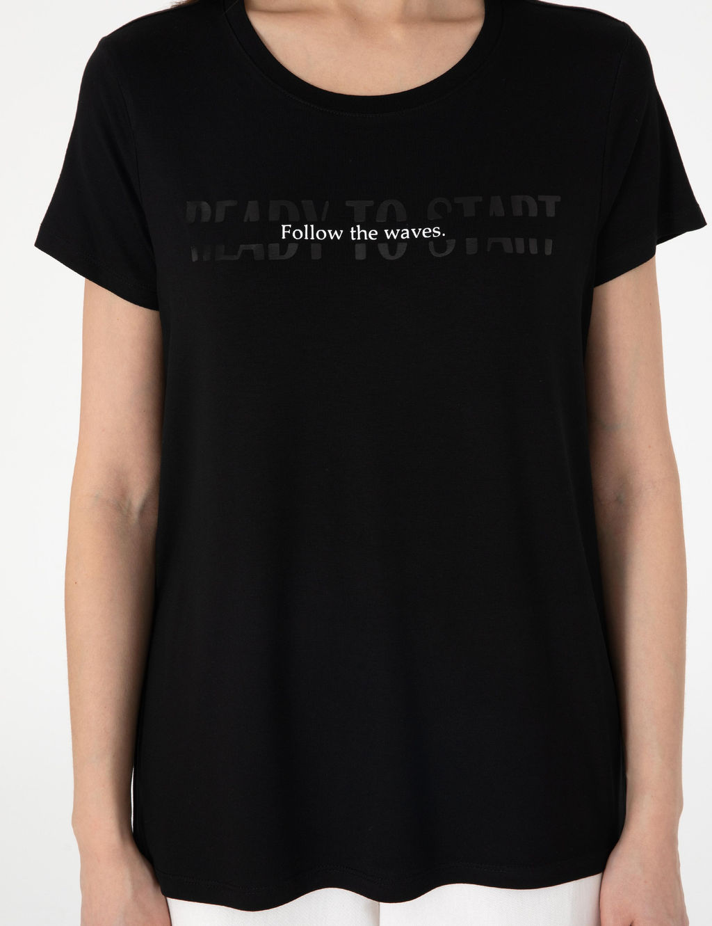 Siyah Regular Fit Ti__rt