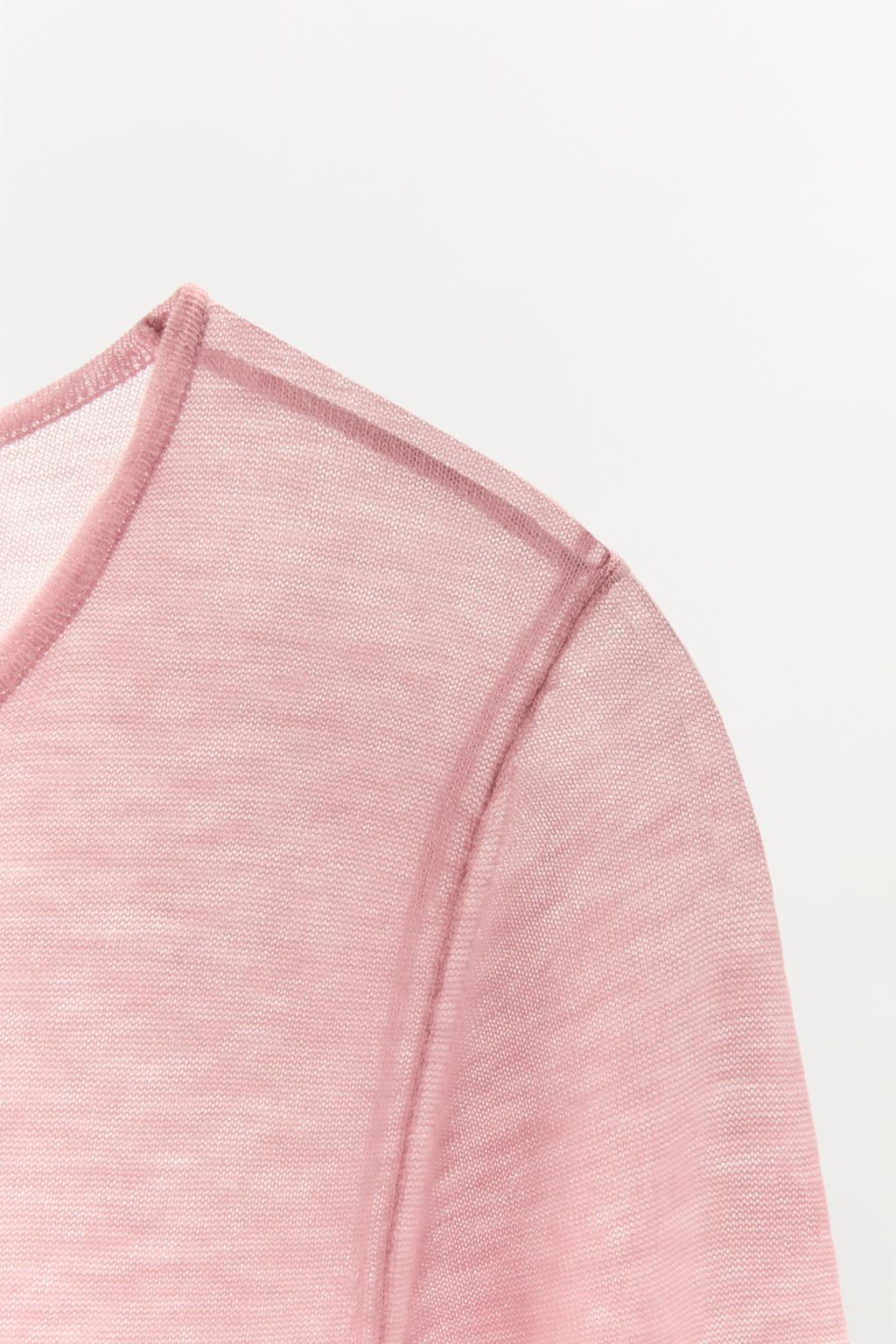 100% WOOL T-SHIRT - Zara фото 10